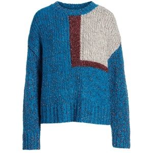 NEW Prima Geometric Sparkle Sweater